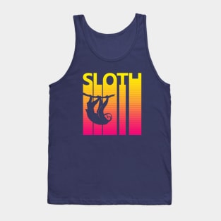 Vintage Retro Sloth Spirit Animal Gift Tank Top